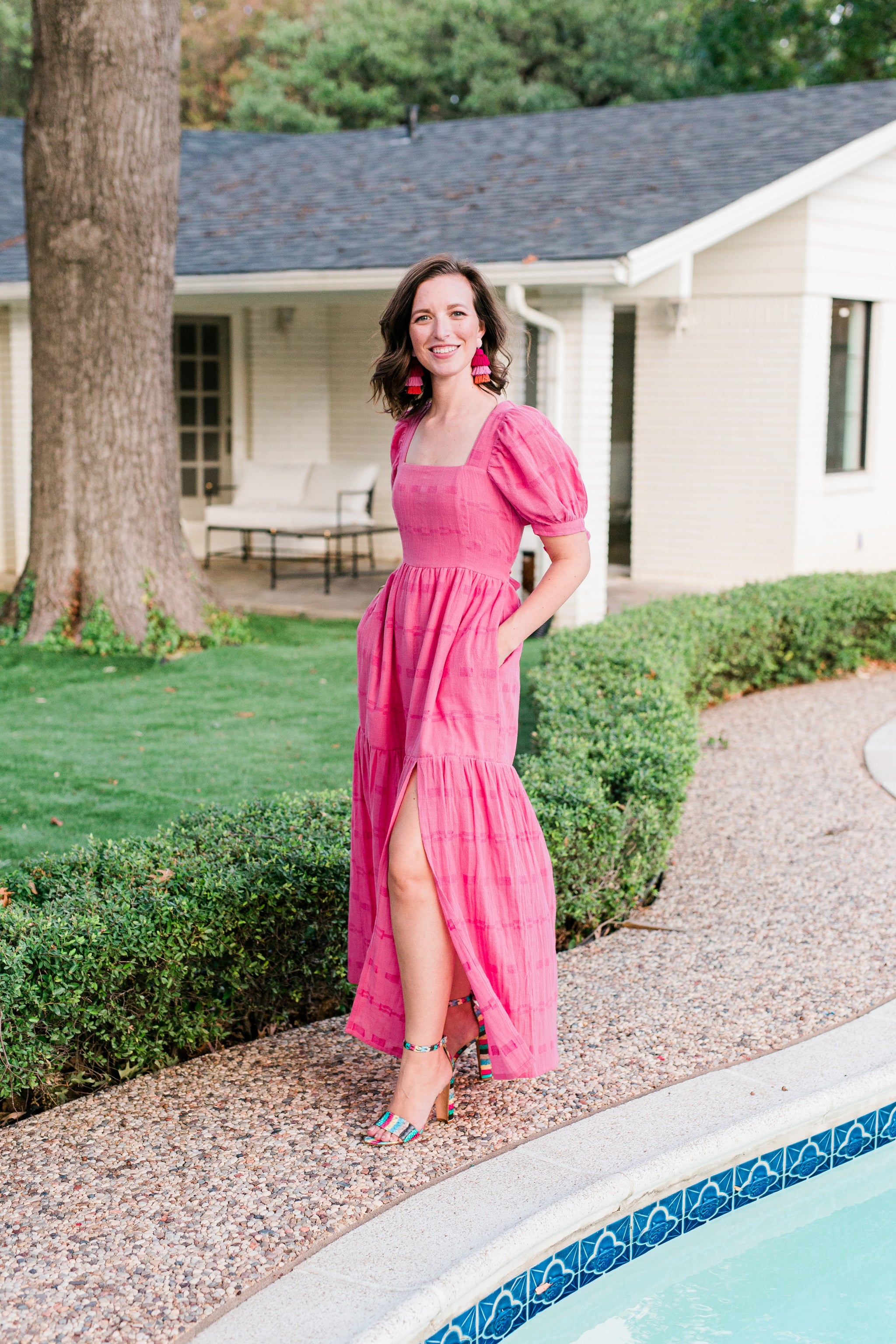 Nina Dress in Fuchsia - Luna Antigua Nina Dress in Fuchsia - Luna Antigua